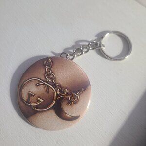 Gucci Advertisement Keychain Key Ring